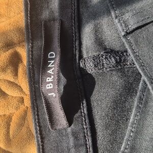 J Brand Super Skinny Charcoal Denim Pants